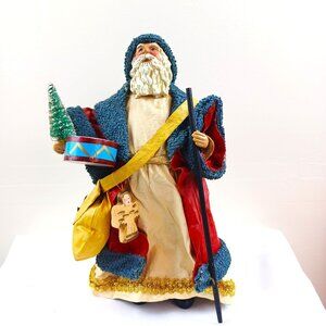 Vtg 1986 Pipka Santa Claus Figurine Cothtique Possible Dreams 11" Handcrafted